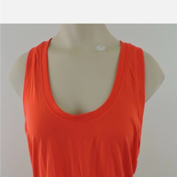 Athleta Women’s Momentum Seamless Tank Top Orange Red Size Medium - Picture 1 of 7